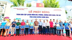 Bình Dương phát động toàn dân tập luyện môn bơi, phòng, chống đuối nước trẻ em 