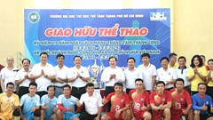 Sôi động thi đấu giao hữu thể thao Trường Đại học TDTT TP.HCM