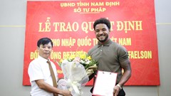 Tiền đạo Rafaelson chính thức nhận quốc tịch Việt Nam
