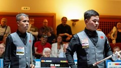 Quyết Chiến và Phương Vinh giành ngôi á quân giải Billiards đồng đội thế giới