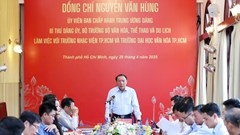 Bộ trưởng Nguyễn Văn Hùng làm việc với Nhạc viện TP.HCM và Trường ĐH Văn hoá TP.HCM