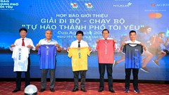 Khoảng 6.000 người tham dự Giải đi bộ - chạy bộ “Tự hào Thành phố tôi yêu” 