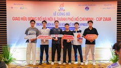 16 đội tranh tài tại giải giao hữu bóng rổ Hà Nội và TP.HCM