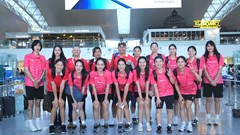 Tuyển bóng chuyền nữ Việt Nam lên đường sang Thái Lan dự giải vô địch thế giới
