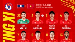 Đội hình ra sân của tuyển Việt Nam đấu với Lào: Xuân Son dự bị