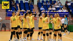 Đội bóng chuyền nữ VTV Bình Điền Long An tranh suất dự giải châu Á