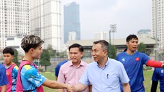 Lãnh đạo VFF động viên đội tuyển U19 Việt Nam trước giải đấu mới
