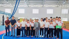 Thứ trưởng Hoàng Đạo Cương thăm và kiểm tra công tác huấn luyện tại Trung tâm Huấn luyện Thể thao Quốc gia