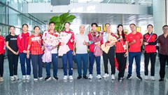 Đội tuyển điền kinh và đua thuyền Việt Nam về nước sau thành công tại ABG6 