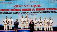 Judo Việt Nam giành 33 HCV, xếp nhất toàn đoàn Giải vô địch Đông Nam Á 2026