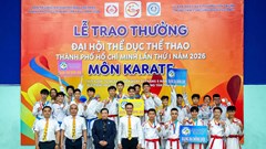 Phường Bình Thới nhất toàn đoàn môn karate tại Đại hội TDTT TP.HCM 2026