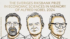  Ba nhà kinh tế Mỹ đoạt giải Nobel Kinh tế