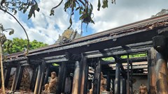 Tăng cường các biện pháp bảo vệ bảo vật quốc gia Bàn thờ Phật bằng đá