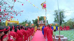 Lễ tế thiên ở di tích miếu Bà Phú Thạnh