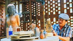 Đau đáu giữ nghề gốm nung của gia đình