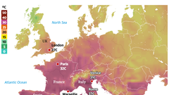  Châu Âu chật vật vì nắng nóng dữ dội, nhiệt độ vượt 42°C