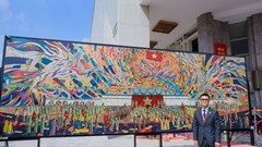 Tác phẩm sơn mài khổ lớn “Bác Hồ đọc Tuyên ngôn Độc lập” xác lập kỷ lục Guinness thế giới