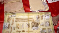  Xung quanh bộ xương người có niên đại 12.000 năm ở Tràng An