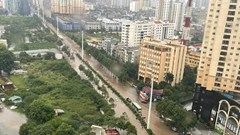 Cập nhật tình hình ngập úng các tuyến đường tại Hà Nội ngày 1.10