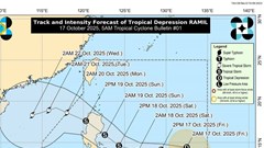 Áp thấp nhiệt đới có khả năng mạnh lên thành bão số 12
