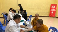  “Hiến máu cứu người - Hành Bồ Tát đạo” hướng đến đồng bào miền Trung