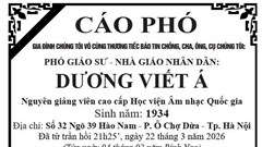 PGS.NGND Dương Viết Á từ trần