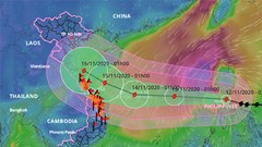 Áp thấp nhiệt đới có thể mạnh lên thành bão số 13, hướng vào miền Trung đầu tuần tới