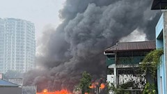 Cháy lớn tại Nhà máy Bia Hà Nội (Habeco): Khói đen bốc cao hàng chục mét, đám cháy đã được khống chế