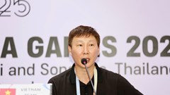 HLV Kim Sang-sik gửi thông điệp mạnh mẽ trước trận chung kết SEA Games 33