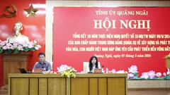 Xây dựng và phát triển văn hóa, con người Quảng Ngãi toàn diện 