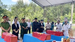 Lễ truy điệu và an táng hài cốt liệt sĩ