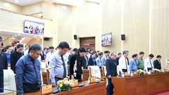Kỳ họp HĐND tỉnh Quảng Ngãi dành một phút mặc niệm tưởng nhớ Tổng Bí thư Nguyễn Phú Trọng