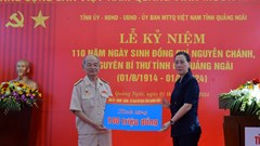 Kỉ niệm 110 năm ngày sinh đồng chí Nguyễn Chánh 