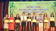 Bế mạc Hội thi diễn xướng dân gian văn hóa các dân tộc