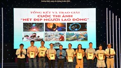 Trao giải cuộc thi ảnh “Nét đẹp người lao động”