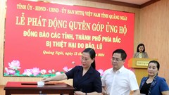 Phát động quyên góp ủng hộ đồng bào các tỉnh, thành phía Bắc 