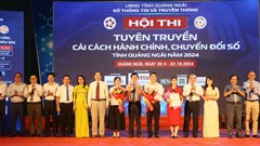 Bình Sơn đoạt giải Nhất Hội thi tuyên truyền cải cách hành chính, chuyển đổi số 