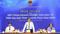 Quảng Ngãi đối thoại doanh nghiệp, nhà đầu tư 
