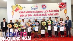 Đảo Lý Sơn đón những vị khách “xông đất” đầu năm mới 2025