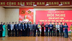 Thành lập Ban Tuyên giáo và Dân vận Tỉnh ủy Quảng Ngãi