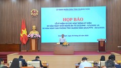 Thông tin các hoạt động kỷ niệm 80 năm Ngày Khởi nghĩa Ba Tơ và 50 năm Ngày Giải phóng tỉnh Quảng Ngãi