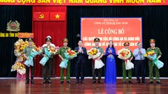 Quảng Ngãi công bố chấm dứt hoạt động công an cấp huyện