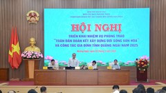 Quảng Ngãi nâng cao chất lượng phong trào “Toàn dân đoàn kết xây dựng đời sống văn hóa”
