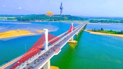 Gần 7,2 tỉ đồng bảo dưỡng cầu dây văng đẹp nhất Quảng Ngãi