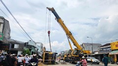 Xe tải mất kiểm soát, gây tai nạn liên hoàn