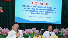 Tổng kết 15 năm tổ chức Giải báo chí tỉnh Quảng Ngãi