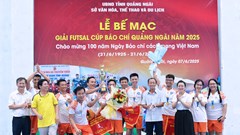 Sôi nổi giải Futsal Cúp Báo chí Quảng Ngãi năm 2025
