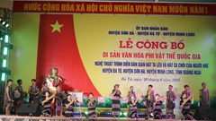 Công bố Di sản văn hóa phi vật thể quốc gia trình diễn dân gian hát Ta lêu và Ca choi