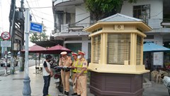 Lần đầu tiên trang bị 28 bốt gác cho lực lượng CSGT Quảng Ngãi