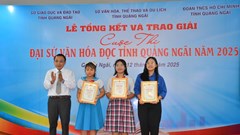 Trao giải Cuộc thi Đại sứ Văn hóa đọc tỉnh Quảng Ngãi năm 2025